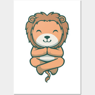 CUTE LION Posters and Art